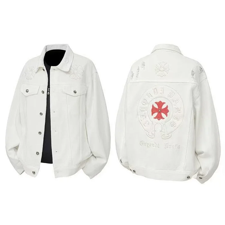 Chrome Hearts Set jacket بنطال جينز