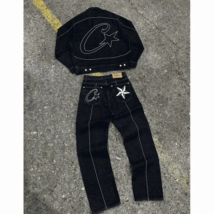 Corteiz Denim Suit Clothing