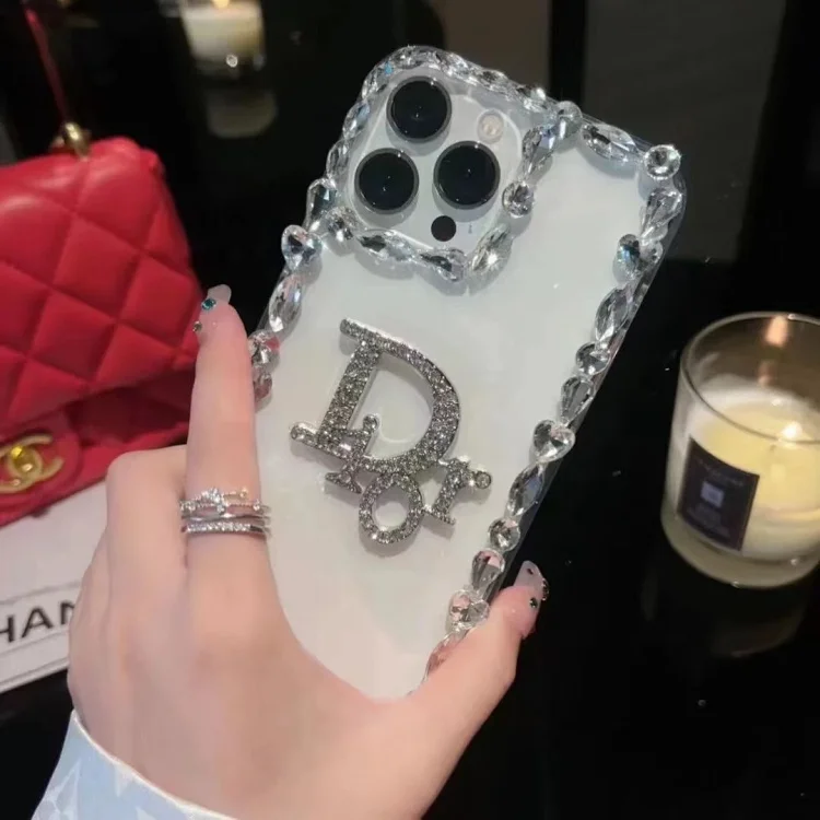 Dior Crystal-Embellished Phone Case Accessory