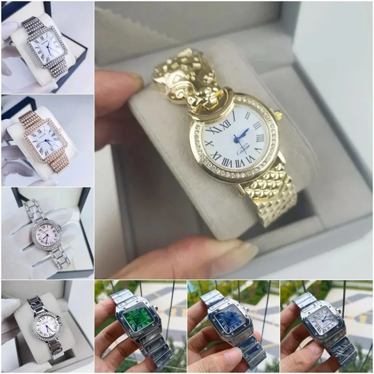Cartier Watch سترة بغطاء رأس