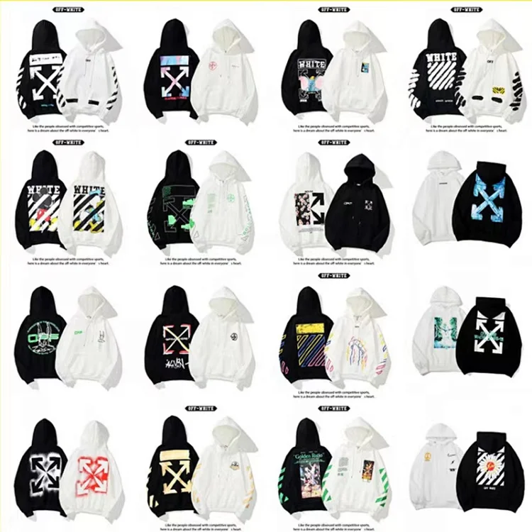 OFF WHITE سترة بغطاء رأس