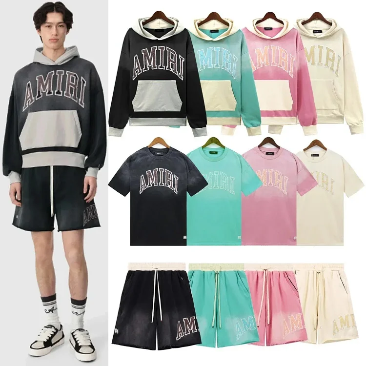 AMIRI SET سترة بغطاء رأس