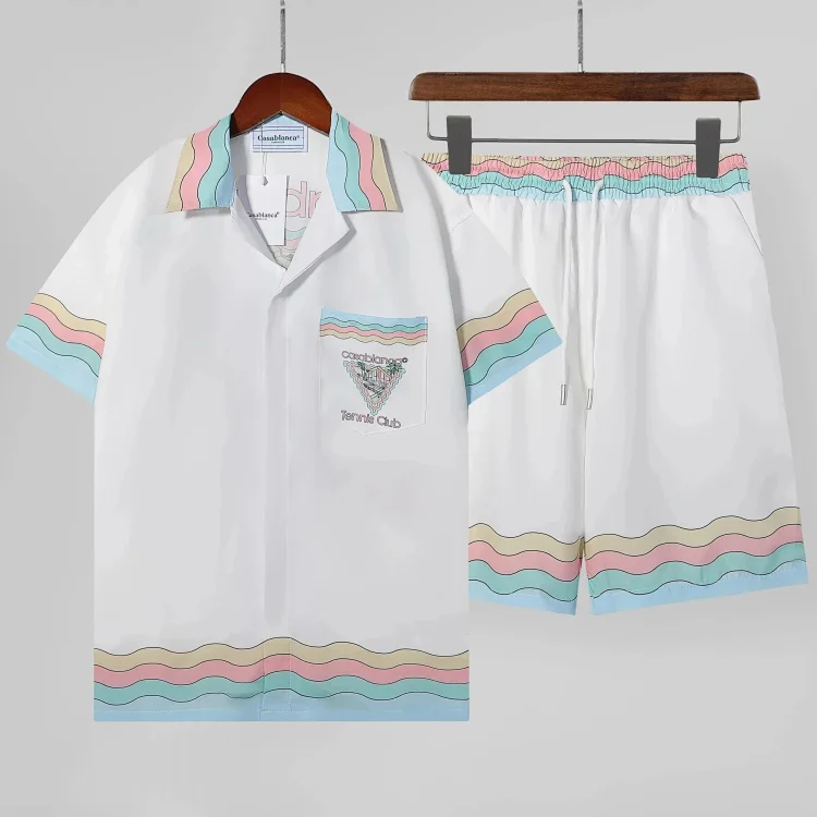 Casablanca Tennis Club Shirt Set سروال قصير