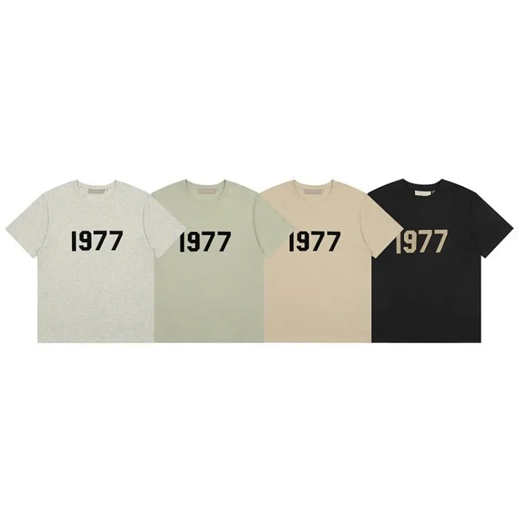 High street casual 1977 short sleeve loo قميص قصير