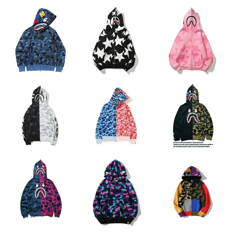BAPE Shark s 40 styles Hoodie